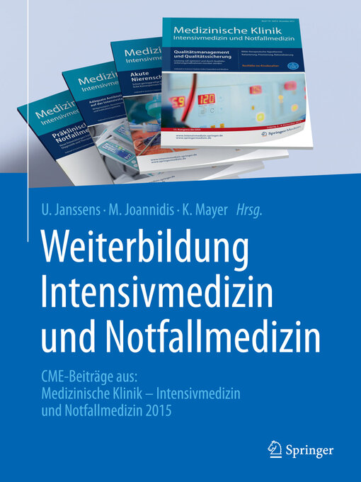 Title details for Weiterbildung Intensivmedizin und Notfallmedizin by U. Janssens - Available